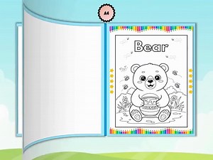 Kids Activity Bundle | Easy Coloring Pages for Toddlers and Preschoolers   Fun Educational Activities and Printable Stickers - Etsy