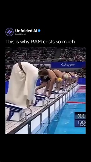 AI Unfolded | Artificial Intelligence on Instagram: "RAM prices are starting to feel completely detached from reality, and it’s not because of gamers or PC builders. AI data centers are soaking up the global memory supply. Chipmakers are prioritizing high margin memory like HBM for AI workloads, leaving less capacity for consumer RAM and pushing prices even higher. AI isn’t just changing software. It’s quietly reshaping hardware markets too. #ai #automation #tech #ainews"