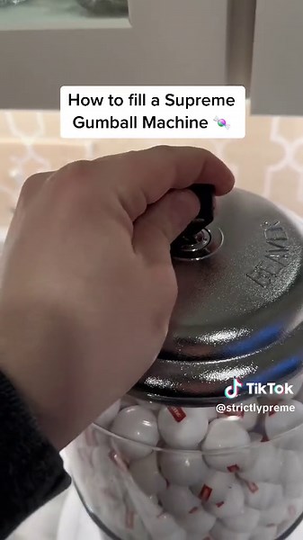 How to fill a Supreme Gumball Machine 🍬 #supreme #streetwear #howto #candy #fyp