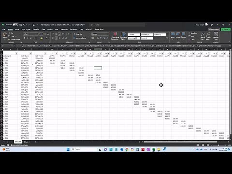 Free Excel tool to distribute quantities between dates.