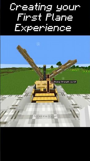 Creating Your First Plane in Aeronautics Experience Minecraft