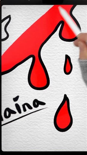 Drawing 🍓 in Drip Technique