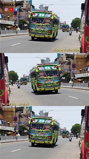 JBS 💚MINI QUEEN THANJAVUR OBS 🔁 NBS 🔁VALLAM #trending #buslife #busvlog #viral #shorts