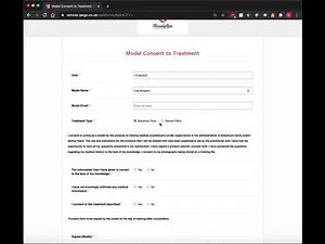 Model Consent Form Template