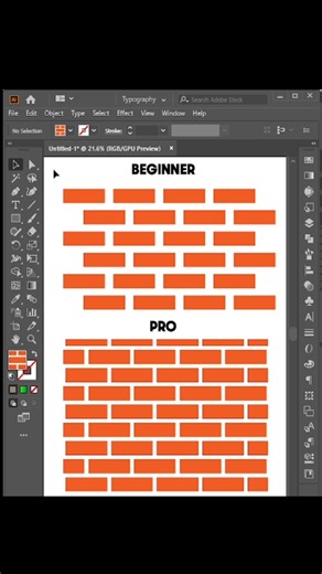 Difference between beginner and pro graphic designer #adobeillustrator #graphicdesign