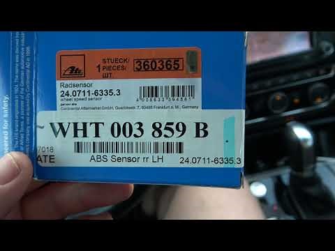 VW Passat 2016: Replacing the ABS wheel speed sensor