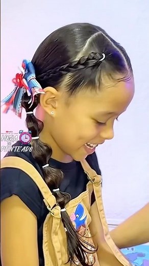 EASY KIDS' JUNE FESTIVAL HAIRSTYLE 🌽✨ Quick and Beautiful Tutorial for Festa Junina