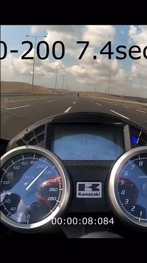 Kawasaki Ninja Zx14r Top speed 0-300 test 🔥🔥