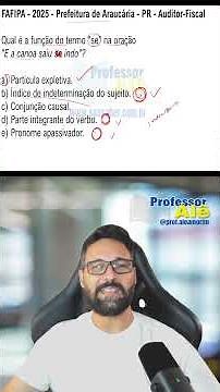 QUESTION 08 - PORTUGUESE - MODERATE #PortugueseTips #TestTaker #PublicServiceExam