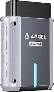 ANCEL Echo OBD2 Scanner Bluetooth - All Systems Code Reader, Car Diagnostic Tool for iOS Android, Vehicle Scanner for Oil Light & Brake Reset, Battery Registration - Bidirectional Scan Tool, Live Data