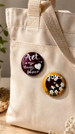 DIY Backpack Pins 🎒✨ | Cute Handmade Accessories #shorts