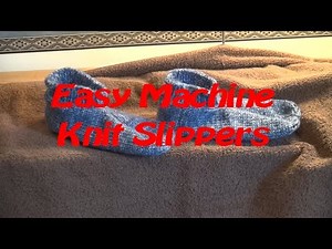 Machine Knit Slipper