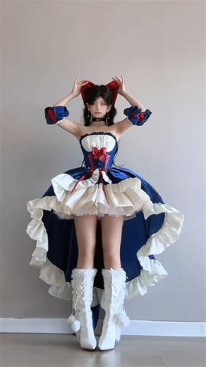 💙 Embrace fairytale charm with this blue and white Sweet Lolita dress — featuring a basque waist, large bow, and red ribbon details for a truly regal princess look.👑 ✨ Search “POSHE-205” on devilinspired.com to purchase it — $84.00 🛍️ Make your royal dream come true today! 🚚 Halloween Shopping Season 🎃 Free Shipping on $69 Orders✨ #sweetlolita #princessdress #elegantstyle #fairycore #devilinspired | Devilinspired