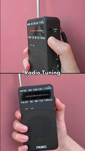 Radio Tuning Sound Effect of PRUNUS J-166 Small Pocket Portable AM FM Radio
