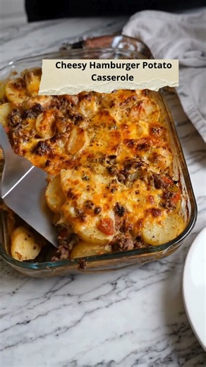 Cheesy Hamburger Potato Casserole