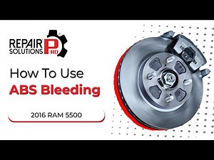 How to Use ABS Bleeding Function on SDS | 2016 Ram 5500