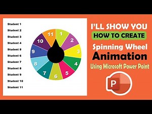 Create Spinning Wheel Animation using Microsoft Power Point