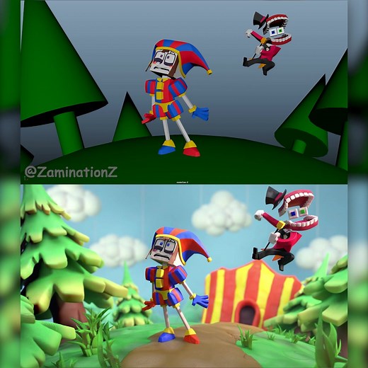 The Amazing Digital Circus Animated Shots in Music Video