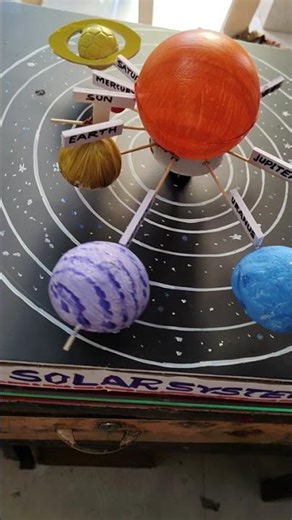 the solar system working model/science working model #sciencemodel