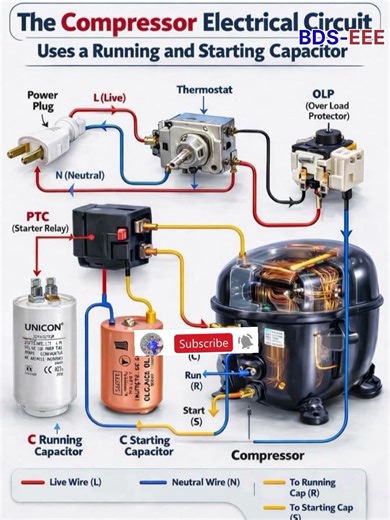 How to test a compressor with multimeter. Multimeter se compressor kaise check karte hai.#hvac #ac