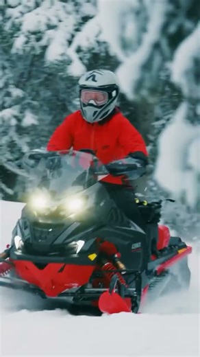 Brutally fun snowmobiling
