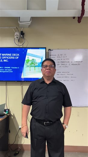 Instructor- Revised MLC- Function 3 for Marine Engineer Officers/ Batch: 26-301-002 at Protect Marine Rahmann #instructor #training #tuesday #seaman #seafarer