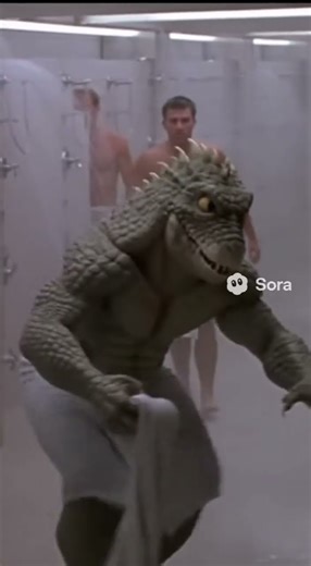 Reptilian Goes Wild in the Showers — Chase Me!