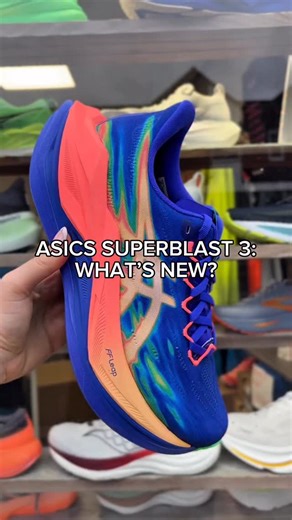 ASICS SUPERBLAST™ 3 lands Sunday 1st March 🚀 Built for big mileage, race-pace sessions and everything in between - this is max cushion done fast. ✨ What’s new / key highlights: • FF LEAP cushioning for an ultra-responsive, lightweight ride • High stack, super-protective platform without feeling bulky • Energetic toe-off that keeps long runs feeling smooth • Breathable engineered upper for secure comfort • Durable outsole built to handle daily training miles If you want one shoe that can cruise 
