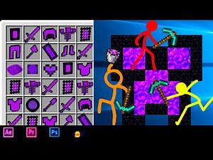 Stickman vs Minecraft ~ ALL KINDS of Minecraft PORTALs / Animation vs Minecraft Shorts Stick Fight