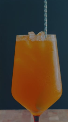 The ultimate citrus duo: Muddled orange + Mirinda. 🍹