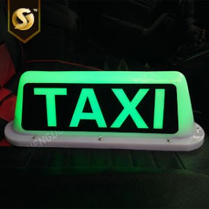 [Hot Item] Taxi Sign Light Box Custom Advertising Windshield Light Box Taxi Roof Acrylic LED Top Light Box for Taxi