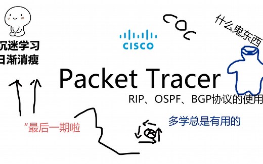 Packet Tracer——RIP、OSPF、BGP协议作用及使用方法（精简版）