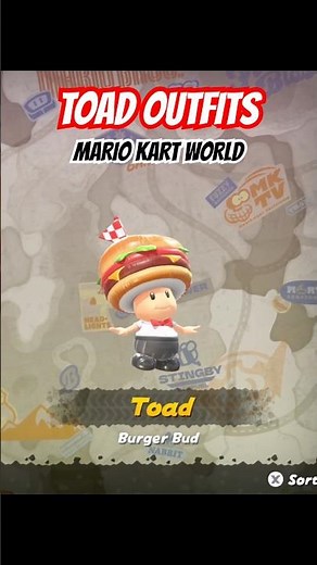 ALL TOAD COSTUMES 🍄 Mario Kart World #shorts