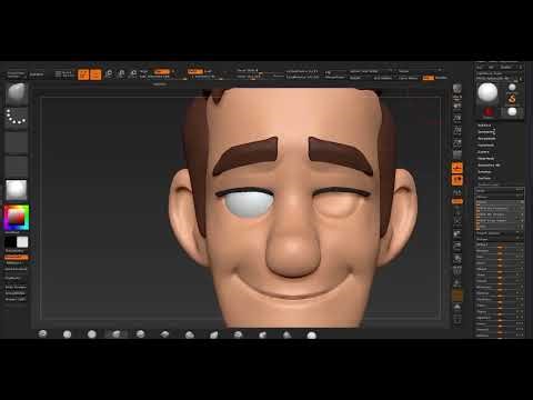 02 zbrush tutorial stylized head sculpting part02 mp4