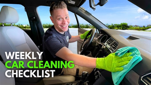 Your Weekly Car Cleaning Checklist! 🚗🧼
