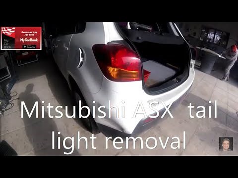 Mitsubishi ASX / RVR How to replace rear tai light