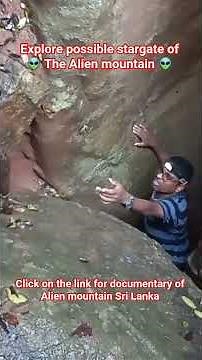 Explore a cave artwork at Danigala - the Alien mountain, Sri Lanka #speedbirdsadventures