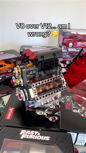 Incredible V8 LEGO Engine Build