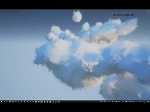 Unreal engine 4. Experiments with clouds v2