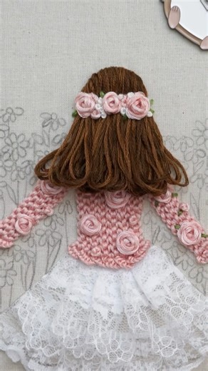 A quick look at my latest embroidery pattern and tutorial ✨ #shorts #embroidery