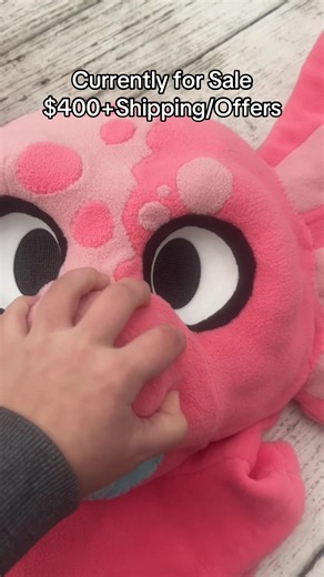 Axolotl fursuit preview and secret feature!🫧 #furry #fursuit #fursuitforsaleopen #fursuiter #fursuitmaker