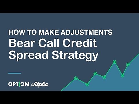 Bear Call Credit Spread Strategy - How To Make Adjustments - Call Credit Spread