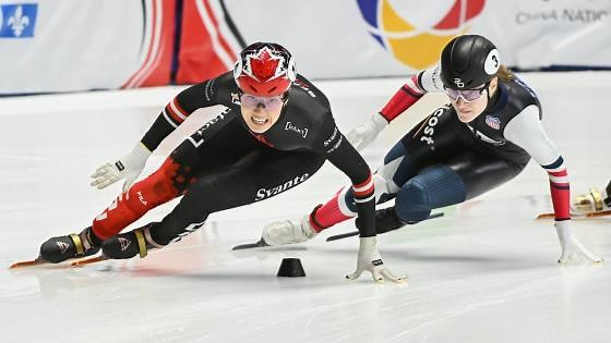 Courtney Sarault starts short track season with 1,000m gold in Montreal