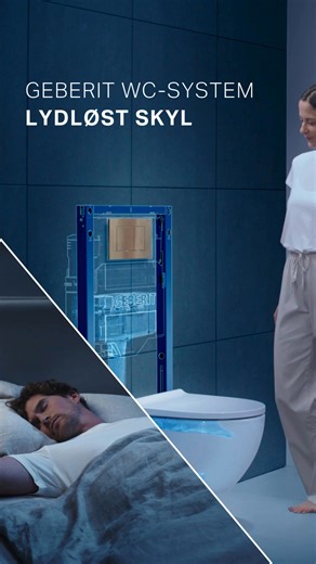 Kan du høre det? – Det kan vi heller ikke! 🤫🚽 Geberit WC-systemet bringer ro til badeværelset: Takket være den nye, støjsvage skylleteknologi kan du nyde et musestille skyl – ideelt for ekstra ro og komfort i din hverdag. 👉 Oplev selv forskellen med Geberit WC-systemet! | Geberit