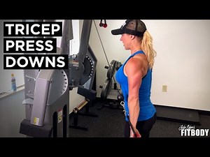 Tricep Press Down Exercise Demonstration