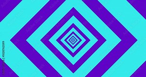 looping tunnel with radio wave effect and a square background