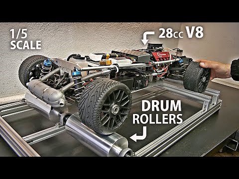 Making a Rolling Road Base to Test the RC V8 Car!