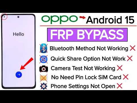 Oppo Frp Unlock 2026 | Oppo Android 15 Frp Bypass Without Sim Card | Google Account Remove