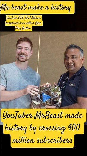 400,000,000 Subscribers 😱 MrBeast Is UNSTOPPABLE History Made on YouTube! MrBeast #viral #mrbeast