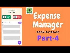 Expense Manager Using Room Database | Deleting And Updating Data From Room Database | Code The World